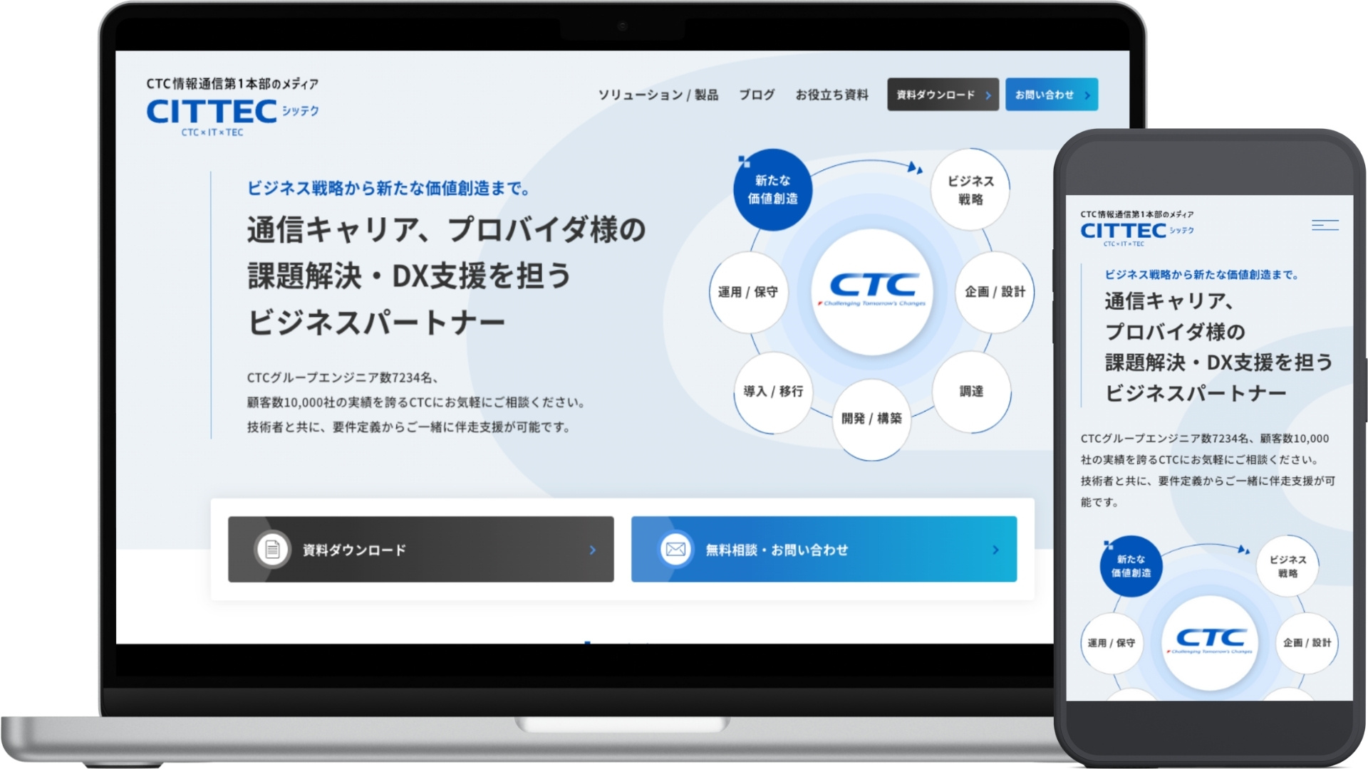 ITOCHU Techno-Solutions Corporation Service website (CITTEC)